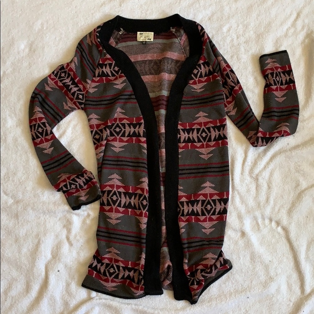 Tribal Print Cardigan